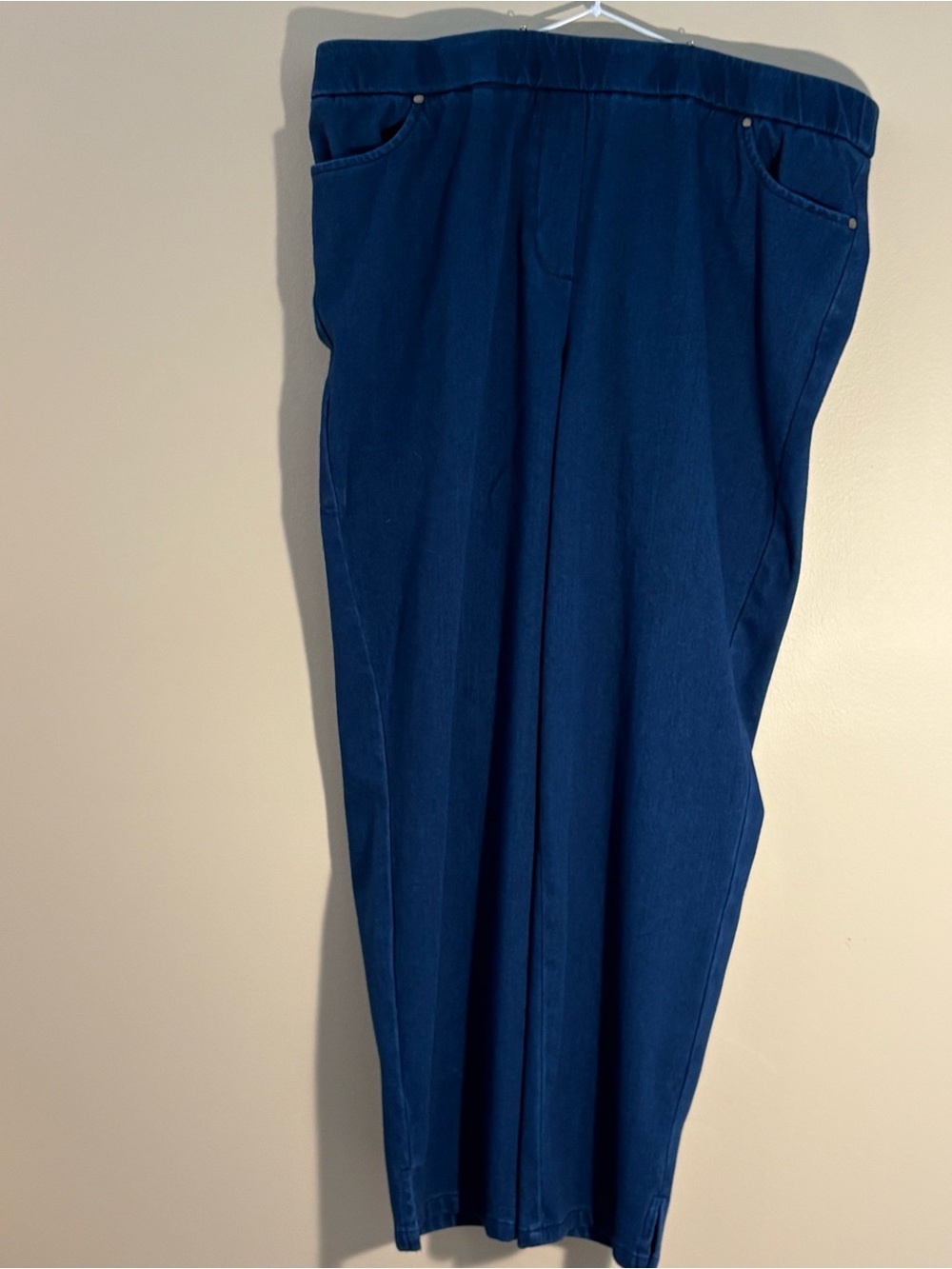 Alfred Dunner Blue Denim Pull On Pants. Size-M